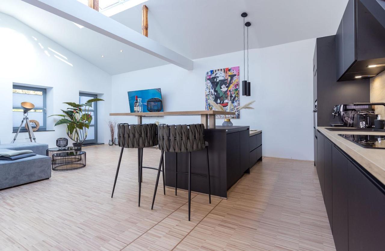 Lichtdurchflutetes Design - Appartement Guetersloh - 90 Qm Exterior foto